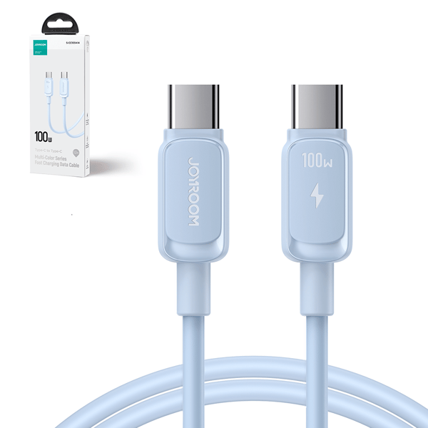 USB-C - USB-C kabel 100W 1,2m blå
