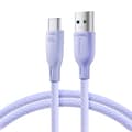 Miniatyrbillede 1 af 6: Multi-Color Series USB-A - USB-C kabel 100W hurtig overførsel 1m lilla