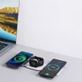 Miniatyrbild 3 av 3: 3in1 trådlös induktiv laddare för 3 enheter samtidigt 15W vit