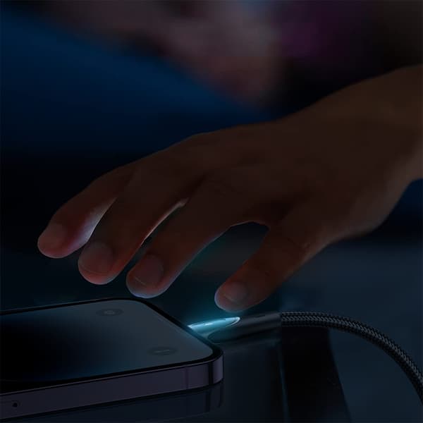 Kabel til iPhone Star-Light Series USB-C - Lightning 30W 1,2m sort