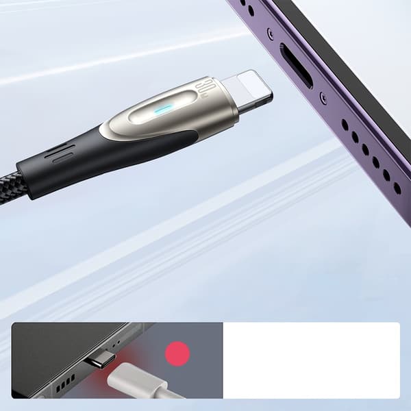 Kabel for iPhone Pioneer Series USB-C - Lightning 30W 1,2m svart