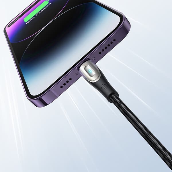 Kabel for iPhone Pioneer Series USB-C - Lightning 30W 1,2m svart