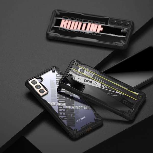 Pansret etui med ramme til Galaxy S21+ 5G Fusion X Design Routine sort