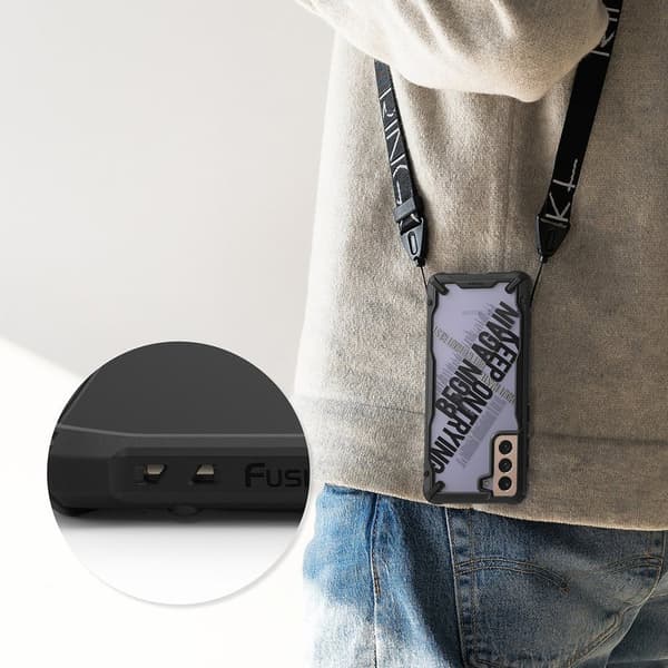 Pansret etui med ramme til Galaxy S21+ 5G Fusion X Design Routine sort