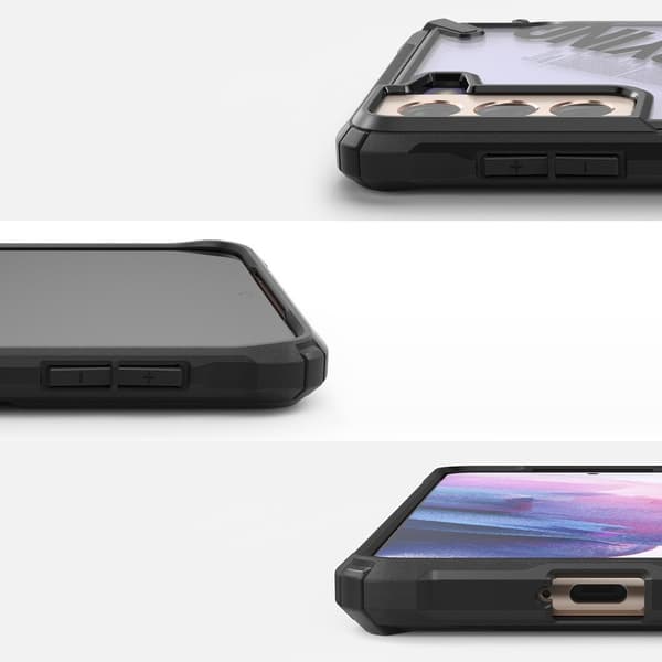 Pansret etui med ramme til Galaxy S21+ 5G Fusion X Design Routine sort