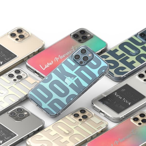 Pansret deksel med gelramme iPhone 12 Pro Max Fusion Design rosa-grønn