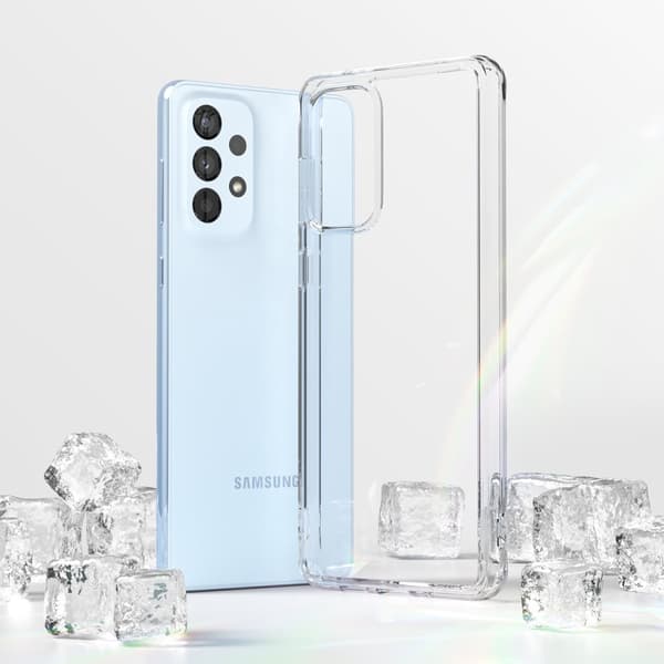 Galaxy A73 Fusion gennemsigtigt etui med gelramme