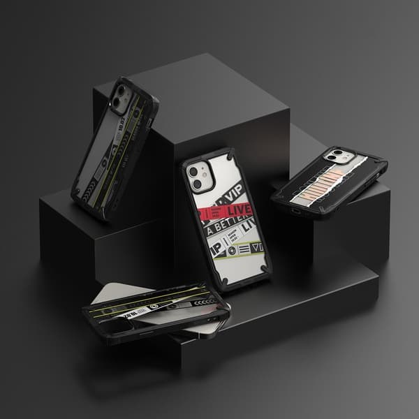 Panssaroitu kotelo rungolla iPhone 12 mini Fusion X Design Routine musta