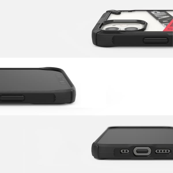 Panssaroitu kotelo rungolla iPhone 12 mini Fusion X Design Routine musta