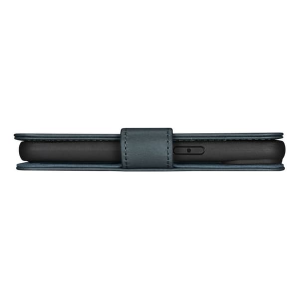 2-i-1 læder Flip Cover iPhone 14 Pro Anti-RFID olievoks pung etui Blå
