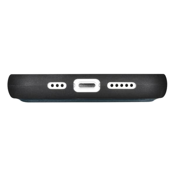 2-i-1 læder Flip Cover iPhone 14 Pro Anti-RFID olievoks pung etui Blå