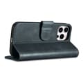 Miniatyrbillede 7 af 8: 2-i-1 læder Flip Cover iPhone 14 Pro Anti-RFID olievoks pung etui Blå