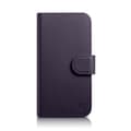 Miniatyrbillede 1 af 6: 2-i-1 læder Flip Cover iPhone 14 Pro Anti-RFID pung etui Mørk lilla
