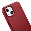Miniatyrbillede 9 af 9: Naturligt læder cover til iPhone 14 Plus MagSafe Cover Læder rødt