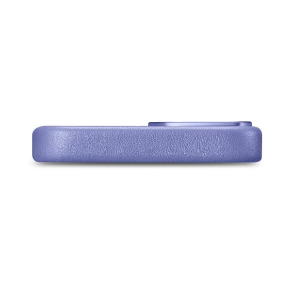 Naturligt læder cover til iPhone 14 Plus MagSafe Cover Læder lys lilla