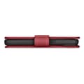 Miniatyrbillede 4 af 7: 2-i-1 lædercover med Flip iPhone 14 Plus Anti-RFID pung etui rødt