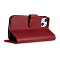 Miniatyrbillede 6 af 7: 2-i-1 lædercover med Flip iPhone 14 Plus Anti-RFID pung etui rødt