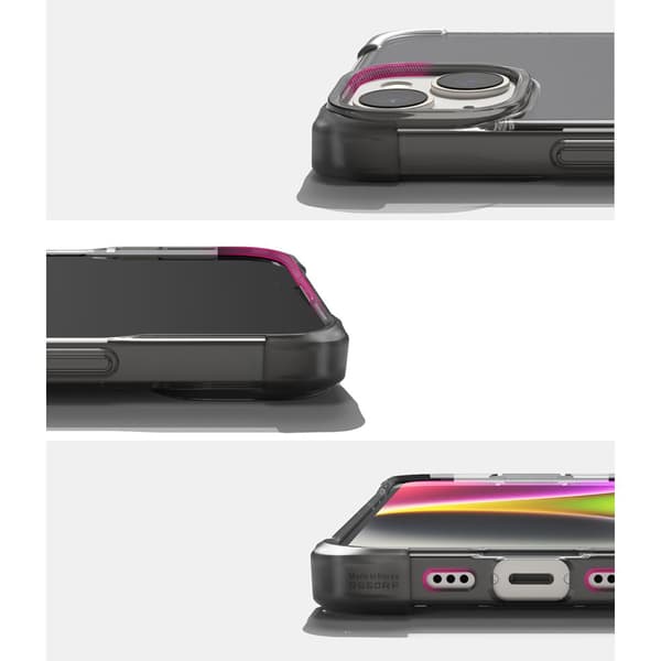 Slitesterkt og slitesterkt deksel til iPhone 14 Plus Fusion Bumper grå