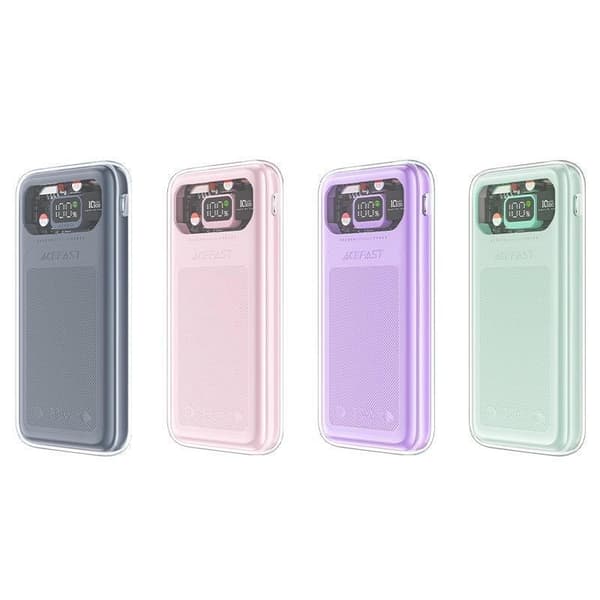 Powerbank 10000mAh Sparkling Series hurtigopladning 30W grøn