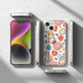 Miniatyrbillede 6 af 6: Pansret cover med geléramme iPhone 14 Plus Fusion Design Floral Transparent