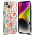 Miniatyrbillede 1 af 6: Pansret cover med geléramme iPhone 14 Plus Fusion Design Floral Transparent
