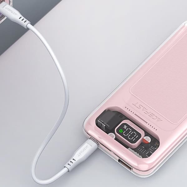 Powerbank 10000mAh Sparkling Series hurtigopladning 30W grå