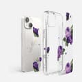 Miniatyrbillede 5 af 8: Pansret cover med gelramme iPhone 14 Plus Fusion Design Purple Rose gennemsigtig