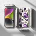 Miniatyrbillede 8 af 8: Pansret cover med gelramme iPhone 14 Plus Fusion Design Purple Rose gennemsigtig