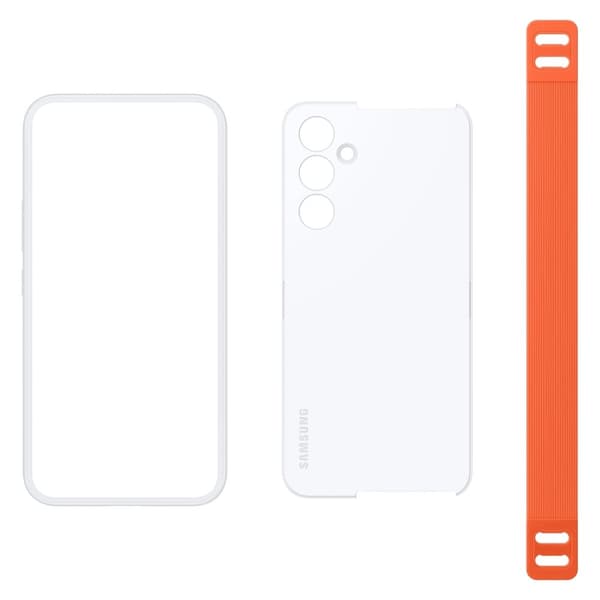 Samsung Galaxy A54 5G Haze Grip Fodral med rem vit