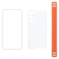 Miniatyrbild 4 av 4: Samsung Galaxy A54 5G Haze Grip Fodral med rem vit