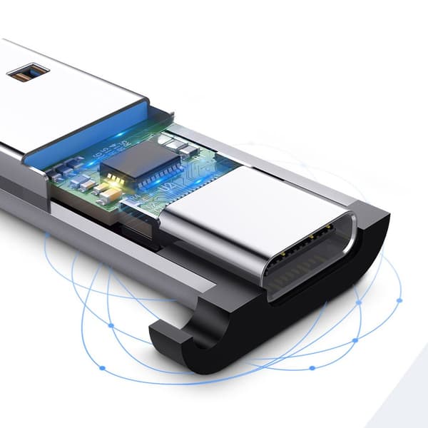 Adapterstik fra USB-C til USB 5Gb/s grå