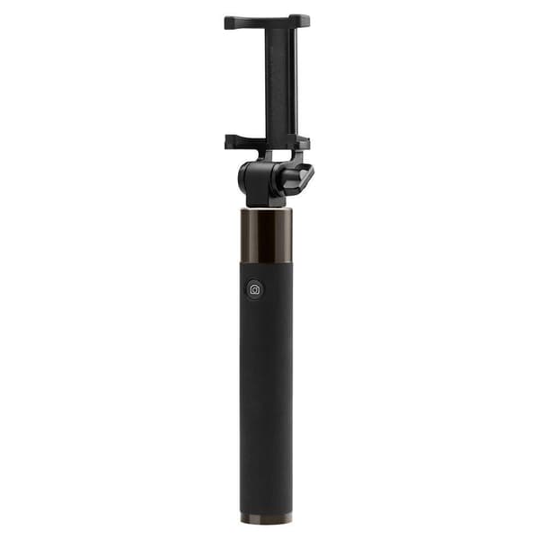 Højkvalitets teleskopisk Selfie stick 18-77cm sort