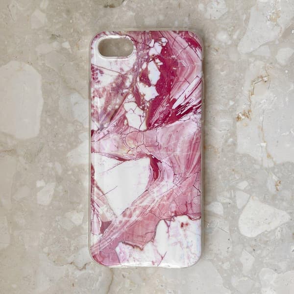 Geelikotelo marmorikuori Samsung Galaxy M51 Marble valkoinen