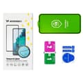 Miniatyrbild 4 av 6: Glasfolie härdat glas med ram för Samsung Galaxy A22 4G Full Cover Flexi Nano skärm svart