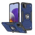 Miniatyrbillede 1 af 6: Pansret cover + magnetisk holder til Samsung Galaxy A22 4G Ring Armor blå