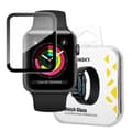 Miniatyrbilde 1 av 5: Hybrid beskyttelsesglass for Apple Watch 1/2/3 38 mm klokkeglass svart