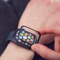 Miniatyrbilde 3 av 5: Hybrid beskyttelsesglass for Garmin Fenix ​​6 Pro svart