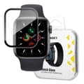 Miniatyrbild 1 av 5: Hybrid skyddsglas för Apple Watch 4/5/6/SE 40mm Watch Glass svart