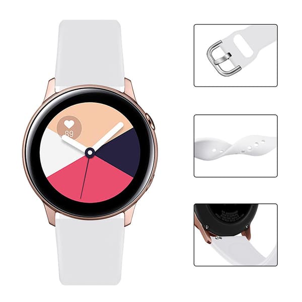 Universal silikonerem til silikoneremmen TYS smartwatch, bredde 22 mm, mørkeblå