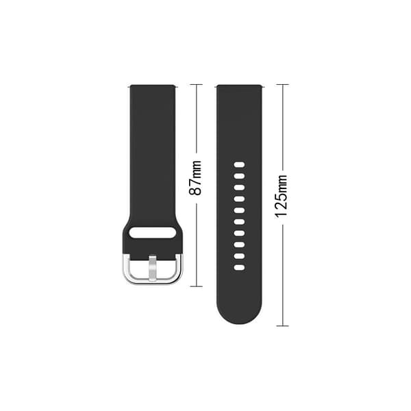 Universal silikonerem til silikoneremmen TYS smartwatch, bredde 22 mm, mørkeblå