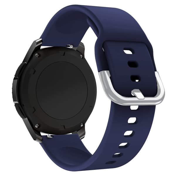 Universal silikonerem til silikoneremmen TYS smartwatch, bredde 22 mm, mørkeblå