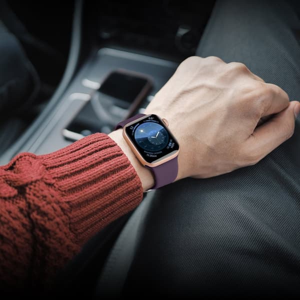Silikonrem APS röd för Apple Watch Ultra 2-9/SE 42/44/45/49mm