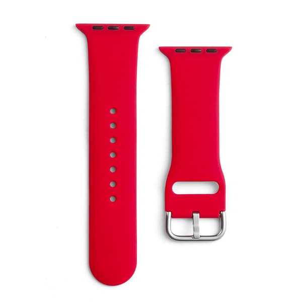 Silikonrem APS röd för Apple Watch Ultra 2-9/SE 42/44/45/49mm
