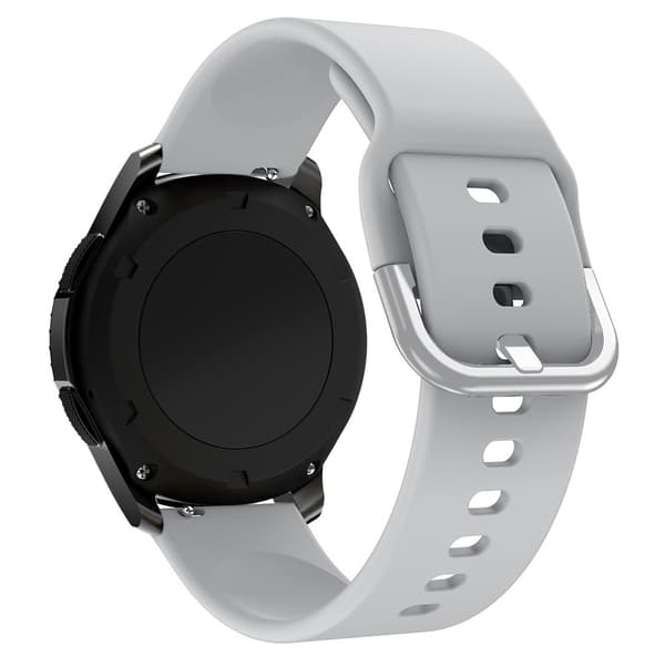 Universell silikonrem for silikonrem TYS smartklokke, bredde 20 mm, grå