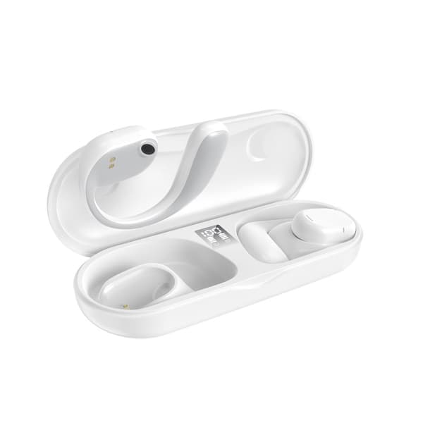 Hvide trådløse Bluetooth høretelefoner