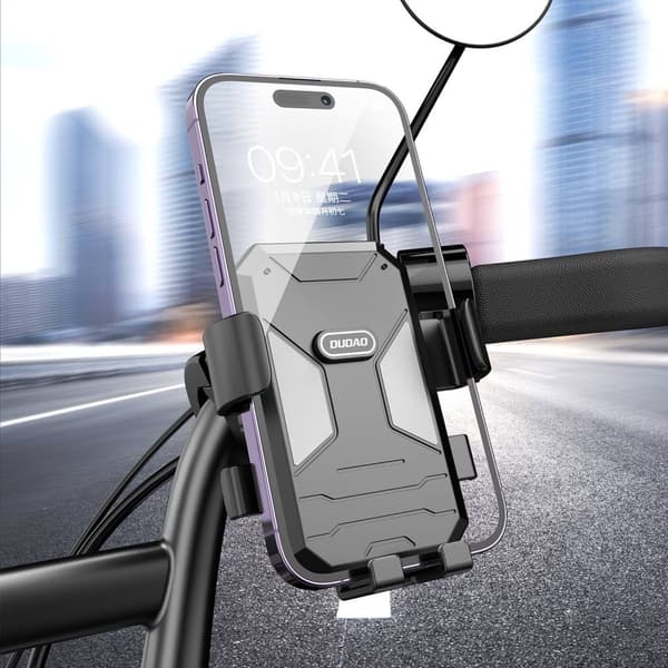 Cykel motorcykel telefonholder til styret, sort