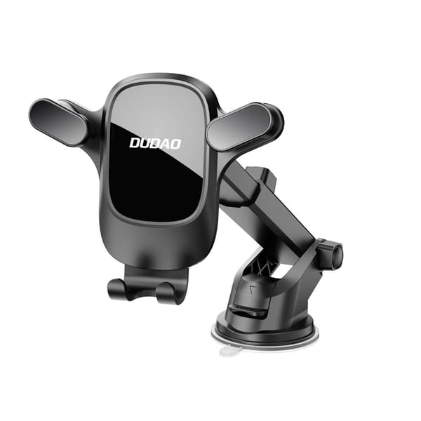 Biltelefonholder for cockpit, dashbord, svart