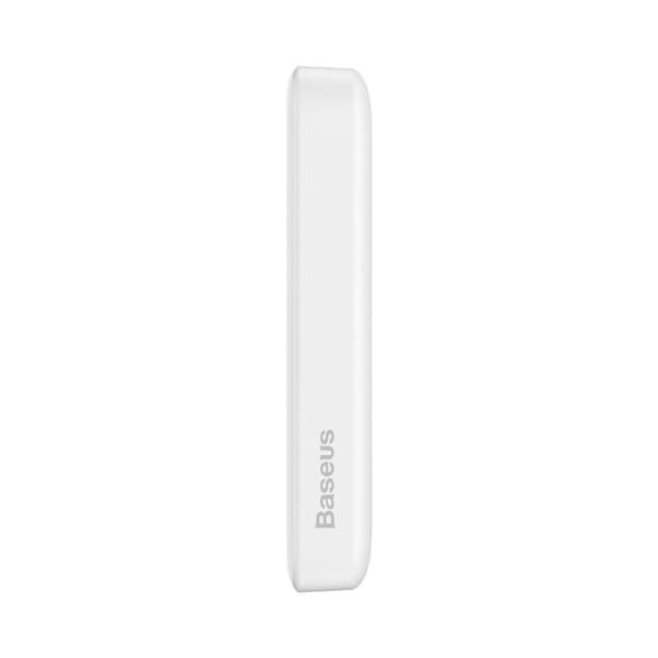 Mini powerbank 10000mAh med induktiv lading MagSafe PD 20W hvit