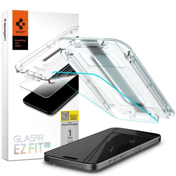 Glas.tR EZ Fit hærdet glas til iPhone 15 Pro