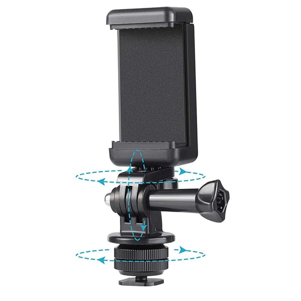 GoPro sportskameratelefonholder med roterbart hode